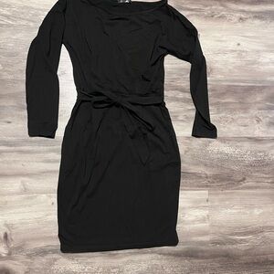 Chic Black Long Sleeve Dress